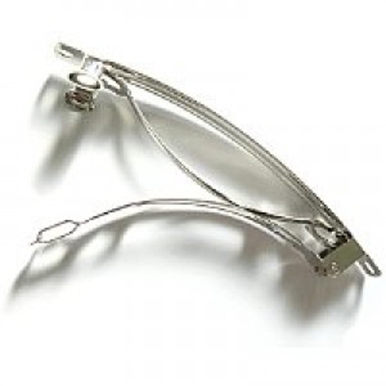 Silver Metal Hair Barrettes – 12 Pack Blank Snap Clips for DIY Hair Bows, Crafts & Accessories